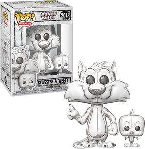 Funko looney tunes pop! buddy animation vinyl figure sylvester tweety 9 cm pop! figuur