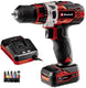 Einhell accu boor- schroefmachine te-cd 18 1 li kit - 12 v li-ion - 30 nm - 0-1400 t min - 10 mm snelspanboorkop - incl. 1x 2.0 ah accu en lader