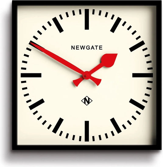 Newgate number five - wandklok - rode wijzers