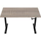 Zit-sta-bureau euroseats crank burslibl120rob bruin, zwart eiken metaal