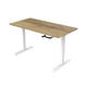 Zit-sta-bureau euroseats crank bursliwh140nat bruin, wit eiken metaal