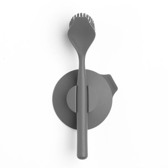 Brabantia afwasborstel met houder grijs