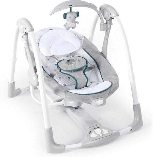 Ingenuity bright starts hybride swing olifant - schommelen met 5 snelheden