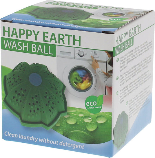 Scanpart happy earth wasbal voor wasmachine - eco wasbol - wassen zonder wasmiddel - vervangt wasmiddel waspoeder - keramische balletjes - ecologisch - duurzaam