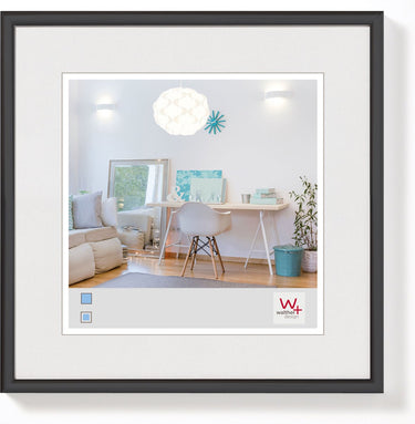 Walther new lifestyle - kunststof lijst - fotoformaat 20x20 cm - zwart