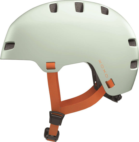Abus fietshelm xoxo mint green l - 57-61 cm - lichtgroen - geschikt voor gebruik op elektrische fietsen - stadsfietsen - 440 g