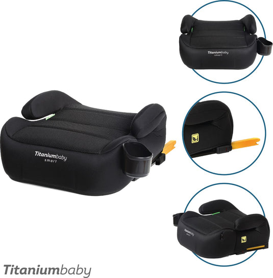 Titanium baby titaniumbaby tano i-size - zitverhoger - isofix *nu met verstelbare isofix* - autostoel booster - 22-36 kg, 125-150 cm.