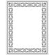 Embossing folder , lijst, afm 11x14 cm, dikte 2 mm, 1 stuk