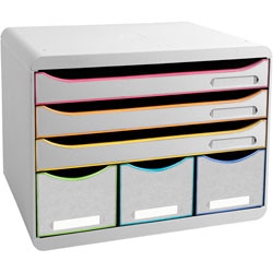 Ladekastje exacompta 306913d black office wit