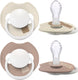 Difrax lovi fopspeen dynamisch - prime glow - 18+ maanden - beige bruin - 2 stuks