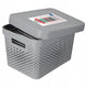 Curver infinity serie - opbergdoos met deksel - ajour - 17l - lichtgrijs