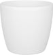 Elho brussels rond 22 - bloempot voor binnen - 100% gerecycled plastic - ø 22.3 x h 20.6 cm - wit