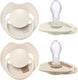 Difrax lovi fopspeen dynamisch - prime - 18+ maanden - lichtbeige creme - 2 stuks