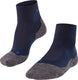 Falke tk2 cool short anti-blaar dik lyocell functioneel materiaal wandelsokken heren blauw - maat 39-41