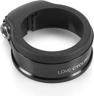 Xlc pc-a02 zadelpenklem - 31.8mm - aluminium - m seal - zwart