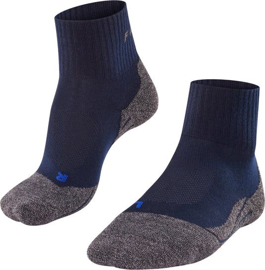 Falke tk2 cool short wandelsokken anti blaren, medium padding functioneel garen sportsokken dames blauw - maat 41-42