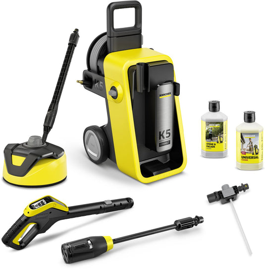 Kärcher k 5 comfort premium connect home hogedrukreiniger - 145 bar - 500 l u - 40 m2 u - slanghaspel - geschikt voor oa. auto - terras - fietsen - motoren - tuinset en gebieden rondom huis