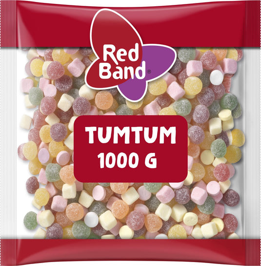 Red band tumtum snoep - zoete mix - zak 1000g
