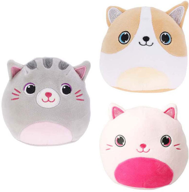 Load image into Gallery viewer, Koopman pluche dieren knuffel bolvormig 14 cm multi kleuren speelgoed.

