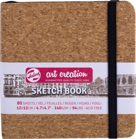 Talens art creation schetsboek - kurk - 12x12cm
