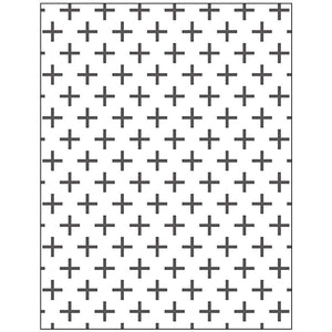 Embossing folder , kruizen, afm 11x14 cm, dikte 2 mm, 1 stuk