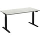 Zit-sta-bureau ceha ade2plhl128q9005w wit melamine, metaal