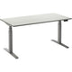 Zit-sta-bureau ceha ade2plhl168q9006w wit melamine, metaal