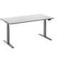 Zit-sta-bureau ceha ade2plhl208q9006w wit melamine, metaal