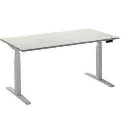 Zit-sta-bureau ceha ade2plhl208q9016w wit melamine, metaal