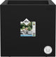 Elho vivo next vierkant 40 - plantenbak voor binnen buiten - 100% gerecycled plastic - l 39.0 x h 37.9 cm - living black