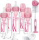 Dr. brown's anti-colic options+ giftset - smalle halsfles - roze