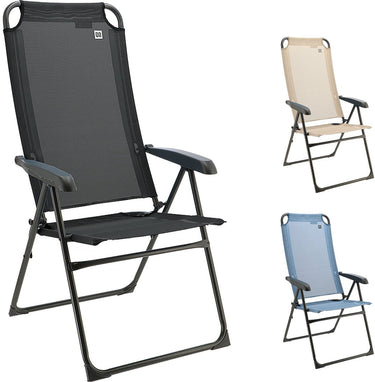 Travellife campingstoel lago ligstoel klapstoel - opvouwbare stoel, verstelbaar, 120 kg