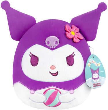 Jazwares squishmallows - hello kitty and friends - seize the moment kuromi beachball - 20cm plush