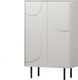 Woood cadiz opbergkast - grenen - mist - 135x85x40