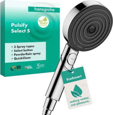 Hansgrohe pulsify select s handdouche 105 3jet activation ecosmart chroom