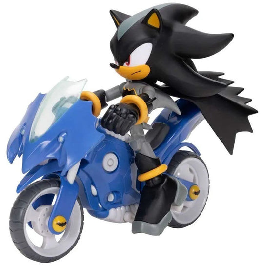 Jakks sonic dc shadow 13 cm met batcycle blauw