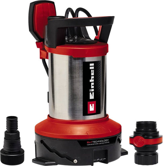 Einhell elektrische vuilwaterpomp ge-dp 7535 n ll eco - 750 w - 18500 l u - vuil tot ø35 mm - afzuigend tot 1 mm - verstelbaar voor vuil en schoon water - traploos instelbare vlotterschakelaar