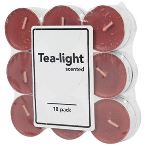Geurtheelichten appel kaneel 4cm set a 18 stuks