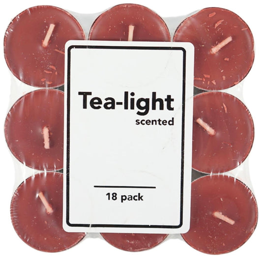 Geurtheelichten appel kaneel 4cm set a 18 stuks