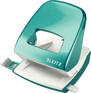 Leitz nexxt wow perforator - 2-gaats - perforeert tot 30 vel - ijsblauw metallic