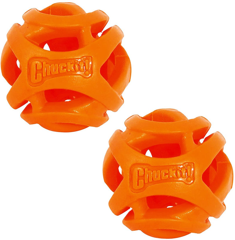 Load image into Gallery viewer, Chuckit! breathe right fetch ball - hondenspeelgoed - hondenbal - drijvend - medium - ø6 cm - oranje - 2 stuks
