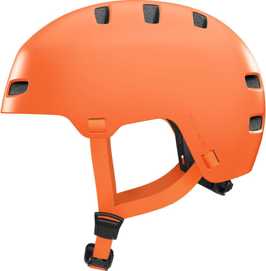 Abus fietshelm xoxo mono orange l - 57-61 cm - oranje - geschikt voor gebruik op elektrische fietsen - stadsfietsen - 440 g