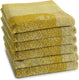 Ddddd - citrus keukendoek - set van 6 - katoen - citroenprint - 50x55 cm - badstof - geel