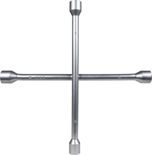 Carpoint kruissleutel – 17 19 21 22 mm – volledig staal – 35 x 35 cm – ideaal voor bandenwissel – sterk betrouwbaar