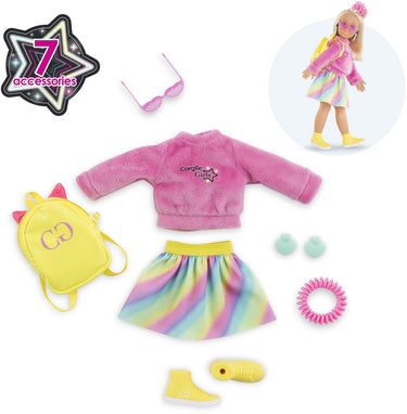 Corolle girls - poppenkleertjes fluo set dressing room
