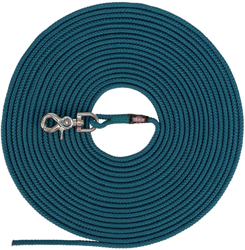 Load image into Gallery viewer, Trixie hondenriem sleeplijn rond zonder handlus petrol blauw
