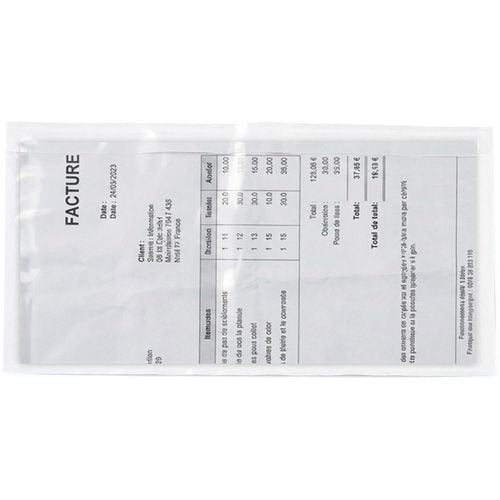 Paklijstenveloppen raja pcl14t 115 mm polyethyleen, silicone paper