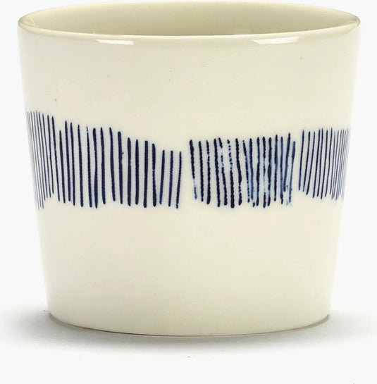Serax - ottolenghi feast - espressokop - wit blauw - 7 ø - 4 stuks