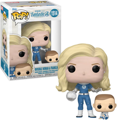 Funko pop! fantastic 4: first steps - invisible woman and franklin #1514