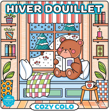 Hachette heroes atelier créatif autres licences cozy colo hiver douillet - hachette - kleurboek voor volwassenen